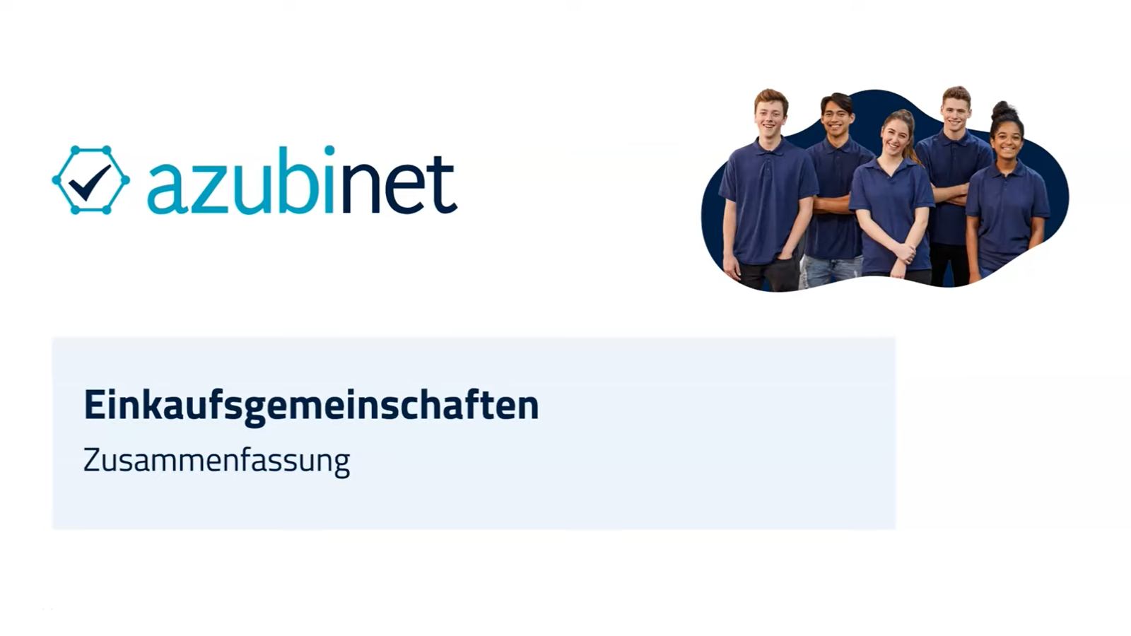 Video azubinet Einkaufsgemeinschaften YouTube